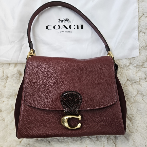 Coach Handbags - Coach May Shoulder Bag Leather Suede